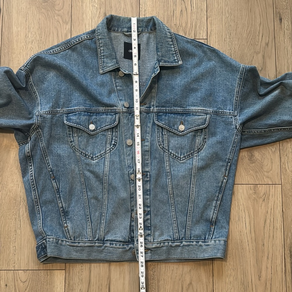 ASOS Oversize 90s Blue Demin Jean Jacket Women’s Medium - Picture 6 of 10